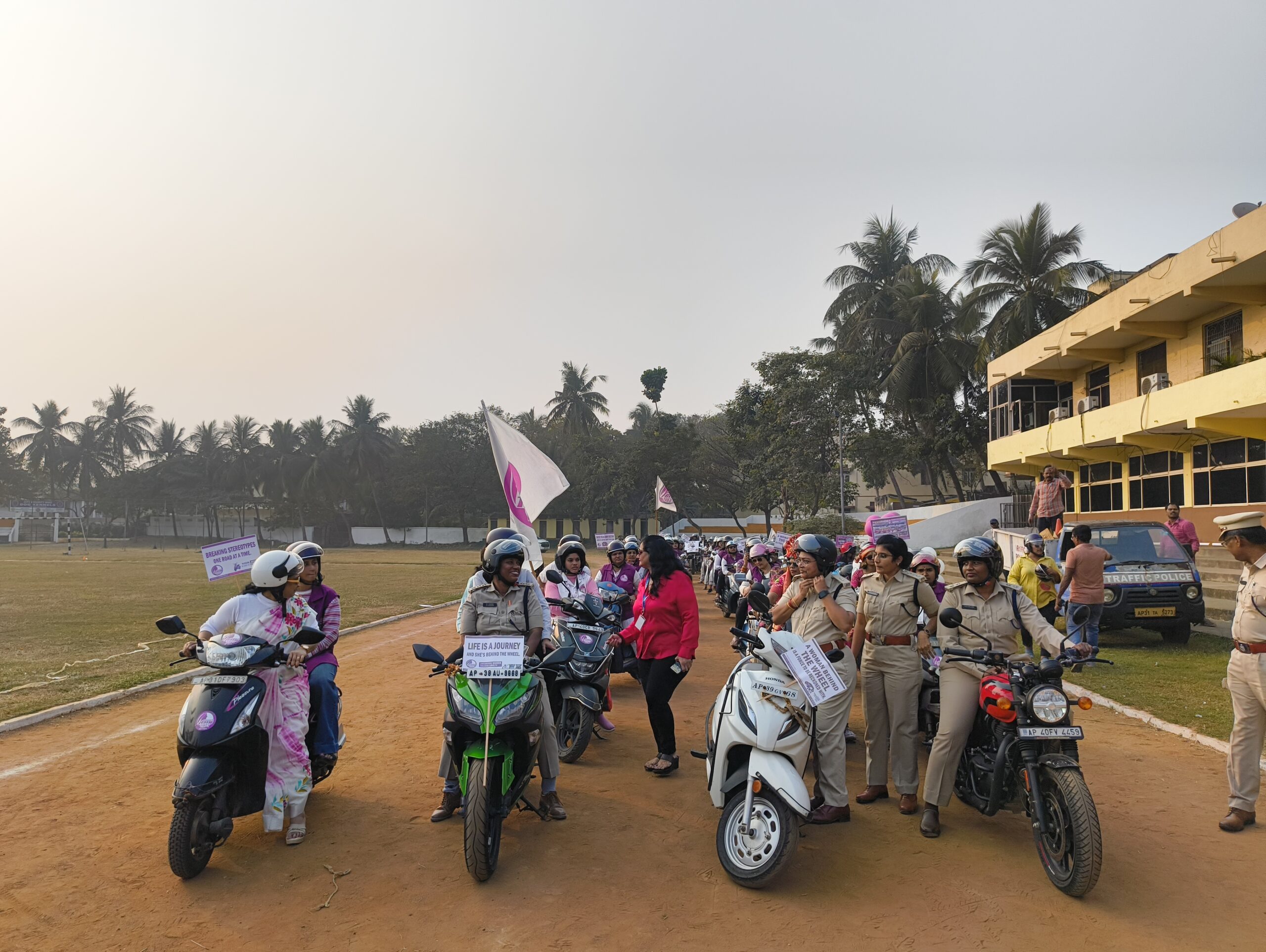 Women road safety rally