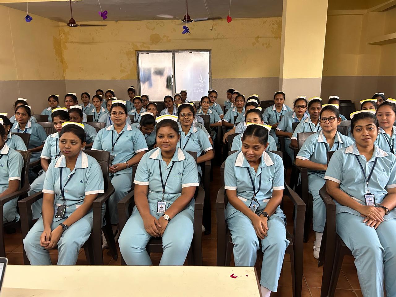 Students during Cyber Security awareness program at Seven Hills College of Nursing