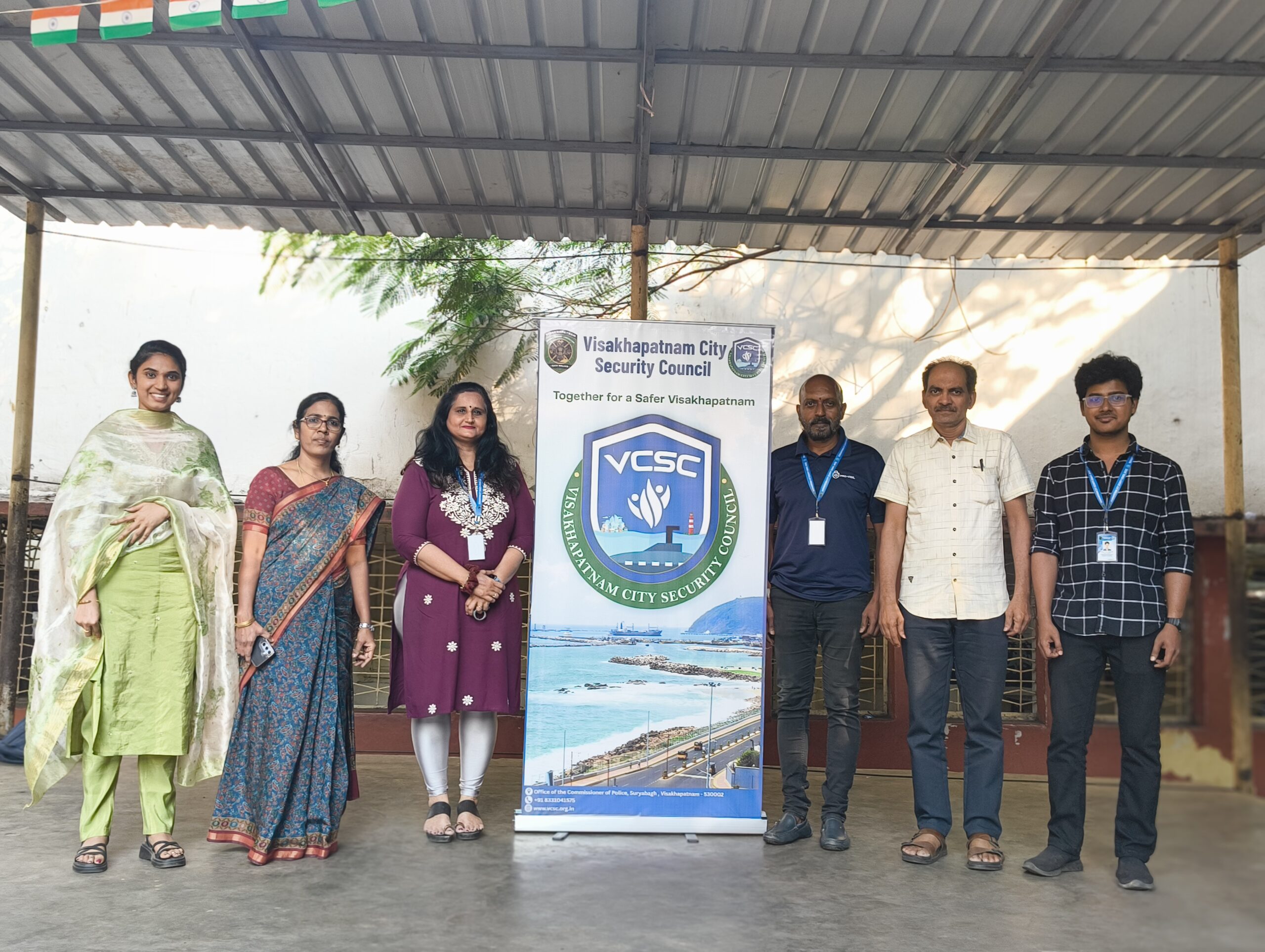 Group photo with students and VCSC team at RP Peta High School