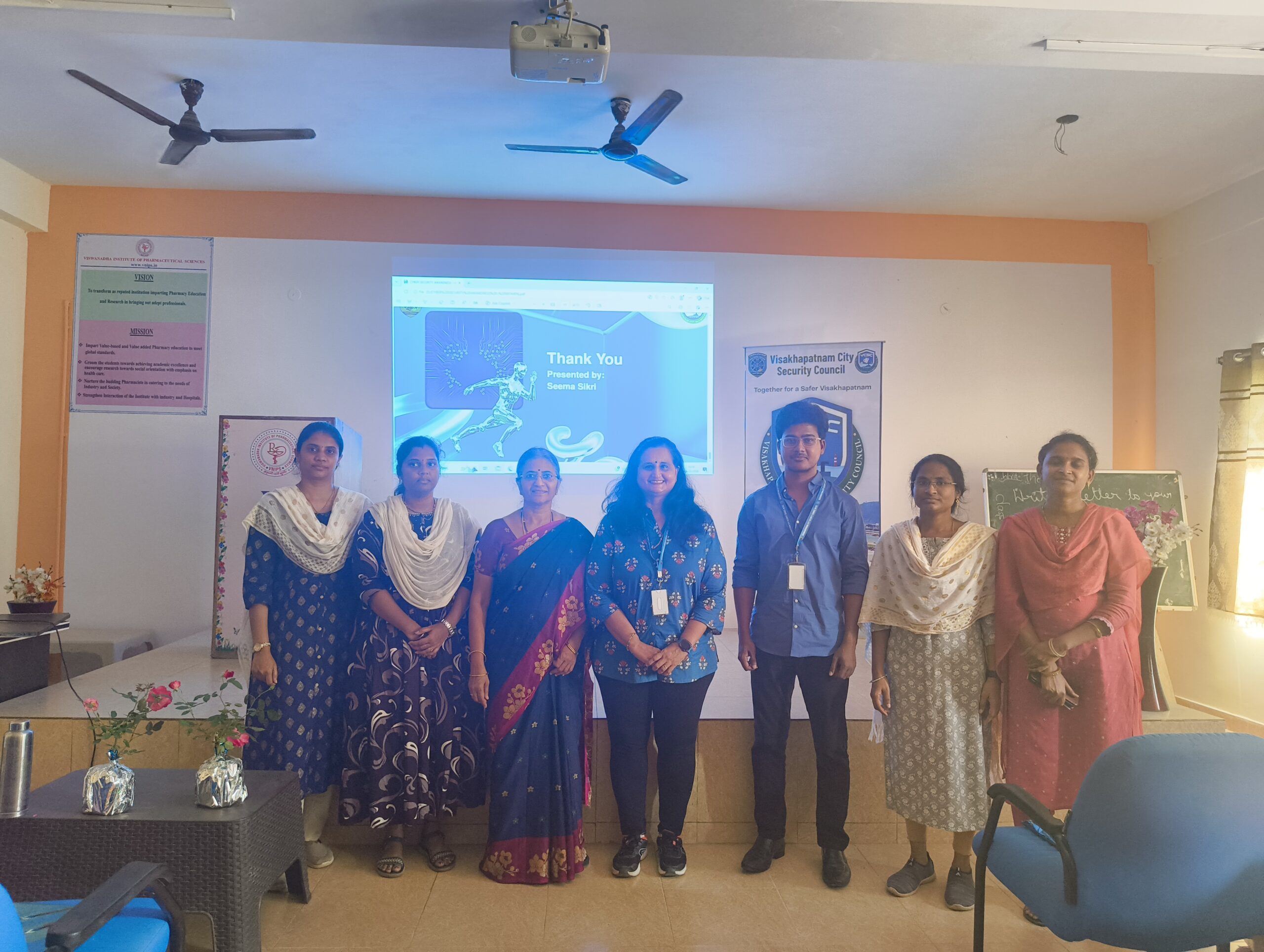 Group photo with VCSC team and students