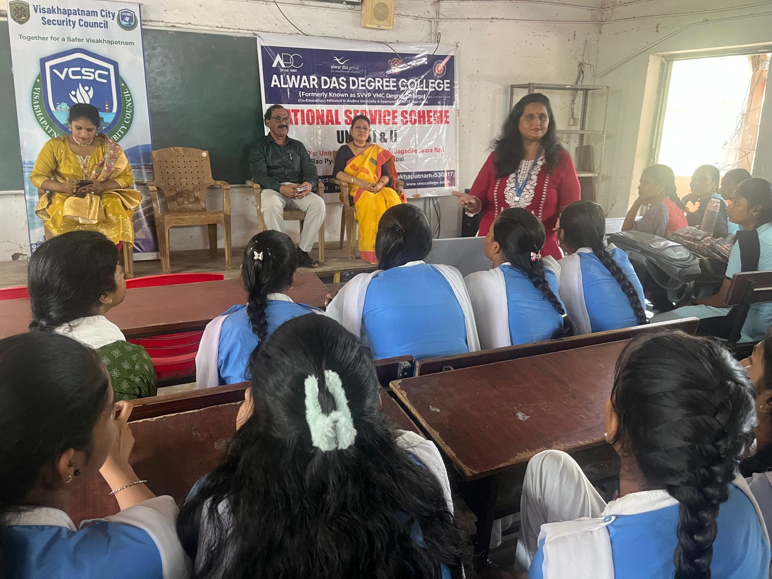 Cyber Security Awareness Sessions at AS Raja Mahila Junior College and Alwardas Degree College